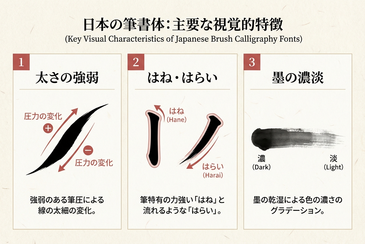 筆書体の特徴