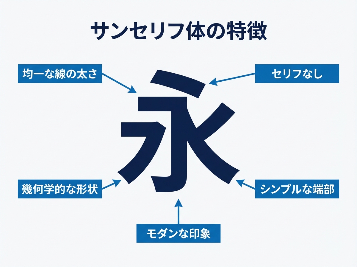 サンセリフ体の特徴